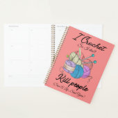Grappig Ik Haak Red Een Leven Garens Kunst Planner (Display)