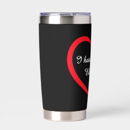 Grappig, ik haat iedereen Aangepaste naam Introver Geïsoleerde Drinkbeker