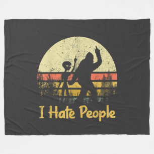 grappig ik haat mensen dames t-shirts fleece deken