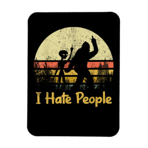 grappig ik haat mensen dames t-shirts magneet