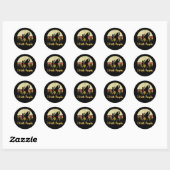 grappig ik haat mensen dames t-shirts ronde sticker (Vel)