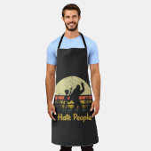 grappig ik haat mensen  schort (Gedragen)