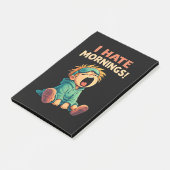 Grappig Ik Haat Ochtenden Slaperig Post-it® Notes (Schuin)