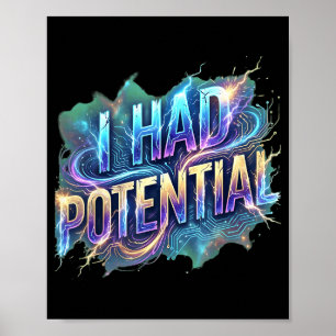 Grappig, ik had potentieel sarcastische retro humo poster