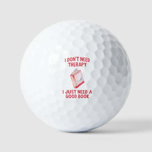 Grappig, ik heb geen therapie nodig, ik heb alleen golfballen (Voorkant)