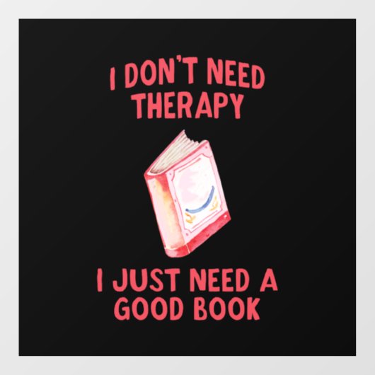 Grappig, ik heb geen therapie nodig, ik heb alleen raamsticker (Vel)