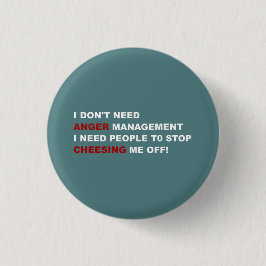 Grappig Ik Heb Geen Woedebeheersing Nodig Ronde Button 3,2 Cm