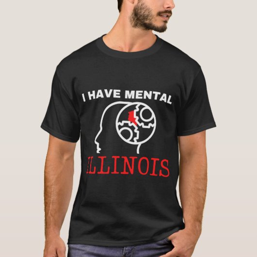 Grappig, ik heb Mental Illinois 2 T-shirt (Voorkant)
