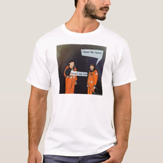 Grappig, ik heb mijn ruimte nodig t-shirt (Voorkant)