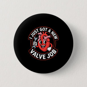 Grappig, ik heb net een nieuwe klepbeurt hart humo ronde button 5,7 cm