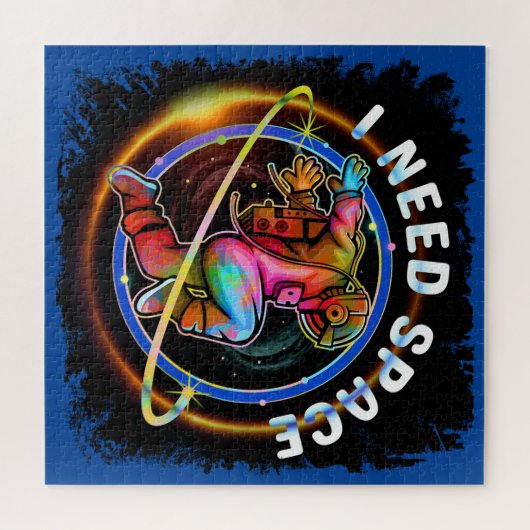 GRAPPIG IK HEB RUIMTE ASTRONAUT GALAXY NODIG LEGPUZZEL (Horizontaal)