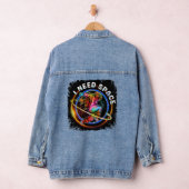 GRAPPIG IK HEB RUIMTE ASTRONAUT MELKWEGSTELSEL NOD DENIM JACKET (Hangar)