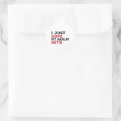 Grappig ik hoop gewoon dat mijn parlay scoort Voet Ronde Sticker (Tas)