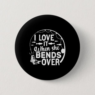 Grappig ik hou ervan als ze buigt over (op CK) vis Ronde Button 5,7 Cm