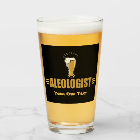 Grappig Ik Hou Van Bier Ale Glas (Voorkant gevuld)