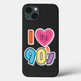 Grappig Ik Hou Van De 90's, 1990's Thema Feest  Case-Mate iPhone Case