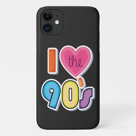 Grappig Ik Hou Van De 90's, 1990's Thema Feest Case-Mate iPhone Case (Achterkant)