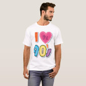 Grappig Ik Hou Van De 90's, 1990's Thema Feest T-shirt (Voorkant volledig)