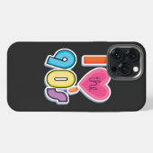 Grappig ik hou van de 90's, 1990's themafeest iPhone hoesje (Achterkant horizontaal)