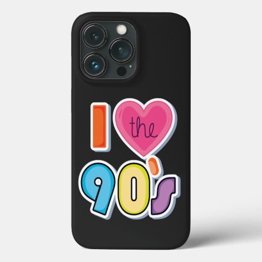 Grappig Ik hou van de jaren '90, 1990's Theme Part Case-Mate iPhone Case (Achterkant)