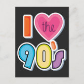 Grappig Ik hou van de jaren '90, 1990's Theme Part Feestdagenkaart (Voorkant)