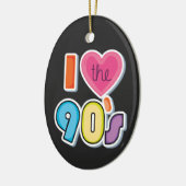 Grappig Ik hou van de jaren '90, 1990's Theme Part Keramisch Ornament (Links)