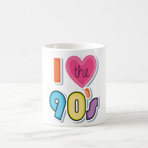 Grappig Ik hou van de jaren '90, 1990's Theme Part Koffiemok