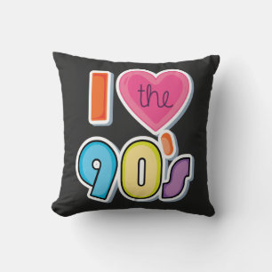 Grappig Ik hou van de jaren '90, 1990's Theme Part Kussen
