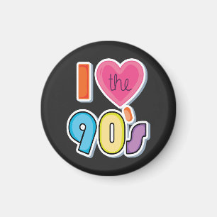 Grappig Ik hou van de jaren '90, 1990's Theme Part Magneet