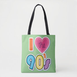 Grappig Ik hou van de jaren '90, 1990's Theme Part Tote Bag