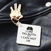 Grappig ik hou van fig butts figaro auto figuratie sleutelhanger