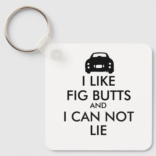 Grappig ik hou van fig butts figaro auto figuratie sleutelhanger (Voorkant)