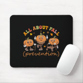 Grappig Ik hou van Herfst Preventie Thanksgiving P Muismat (Met muis)