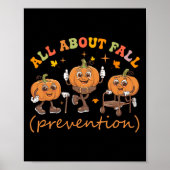 Grappig Ik hou van Herfst Preventie Thanksgiving P Poster (Voorkant)