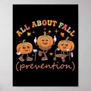 Grappig Ik hou van Herfst Preventie Thanksgiving P Poster