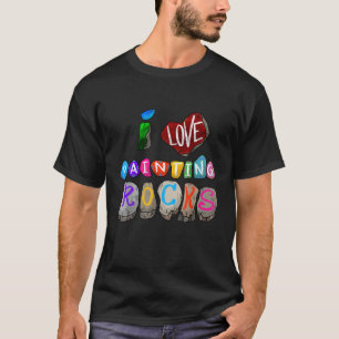 Grappig Ik hou van het schilderen van stenen Gift T-shirt