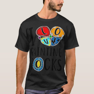 Grappig Ik hou van het schilderen van stenen Gift T-shirt