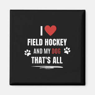 Grappig Ik Hou Van Hockey En Mijn Hond Honden Lief Magneet