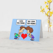 grappig ik hou van jou kaart (Gele Bloem)