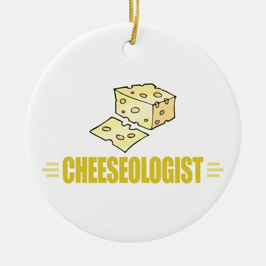 Grappig Ik Hou Van Kaas Keramisch Ornament (Voorkant)
