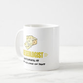 Grappig, ik hou van kaas koffiemok (Voorkant links)
