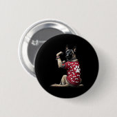 Grappig Ik hou van mama Tattoo Belgian Malinois Mo Ronde Button 5,7 Cm (Voorkant /achterkant)