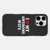 Grappig - Ik hou van mijn geweldige vrouw iPhone Hoesje (Achterkant horizontaal)