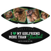 Grappig Ik hou van mijn Vriendin 4 Foto American Football (Panelen)