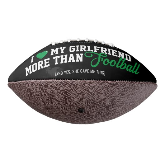 Grappig Ik hou van mijn Vriendin 4 Foto American Football (Gedraaid 270)