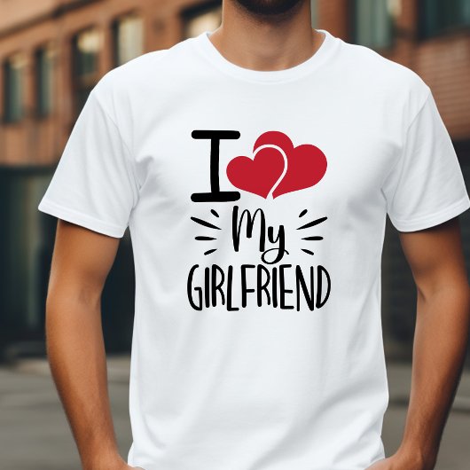 Grappig, ik hou van mijn Vriendin Mannen T-shirt