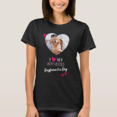 Grappig ik hou van mijn vriendje hond aangepaste f t-shirt (Voorkant)