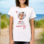 Grappig ik hou van mijn vriendje hond aangepaste f t-shirt