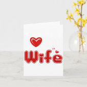 Grappig ik hou van mijn vrouw kaart (Gele Bloem)