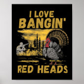 Grappig Ik hou van Ngin 'Red Heads Jachtseizoen Tu Poster (Voorkant)